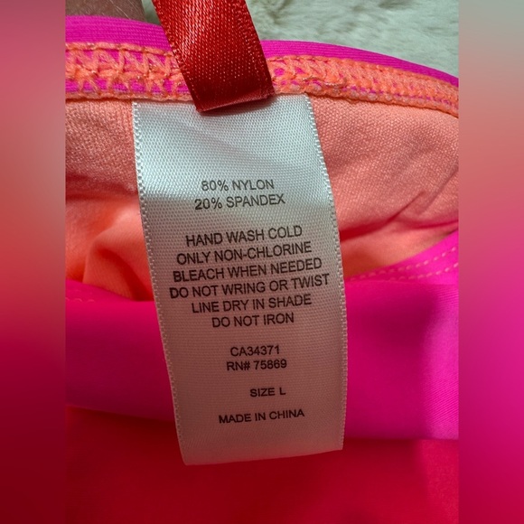 Gossip swim medium Tankini and large bottom NWT pink and orange - Picture 8 of 11